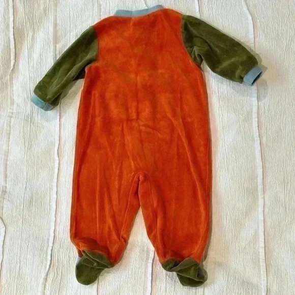 Geneviève Lapierre - Velour Colour block design footed sleeper. Size 6 months - Picture 5 of 5